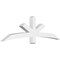 Ekena Millwork Alberta Architectural Grade PVC Gable Bracket, 72"W x 21"H x 4"D x 4"F, 7/12 Pitch GBP072X21X0404ALB00 - alternate 1